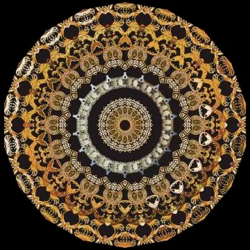 Vintage Baroque mandala pattern. Vector ornamental greek floral background. P Illustrazione stock