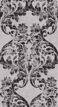 Vintage baroque ornament pattern Vector. Victorian Royal texture. Flower deco 스톡 일러스트