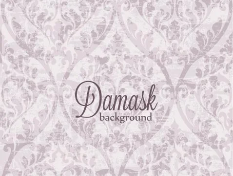 Vintage baroque ornament pattern Vector. Victorian Royal texture. Flower deco Stock Illustration