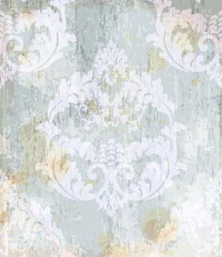 Vintage Baroque pattern background Vector. Ornamented texture luxury design.  스톡 일러스트