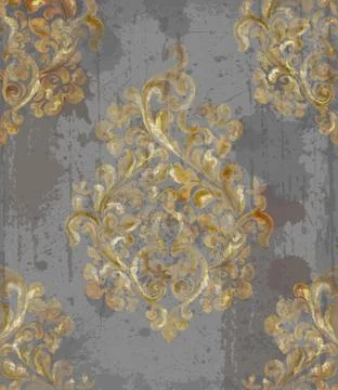 Vintage baroque pattern Vector. Imperial Beautiful ornament decor. Royal luxu Stock Illustration