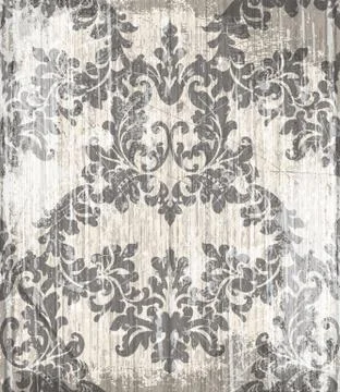 Vintage Baroque Victorian pattern Vector. Floral ornament decoration. Leaf sc Illustrazione stock