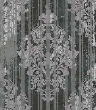 Vintage Baroque Victorian pattern Vector. Floral ornament decoration. Leaf sc 스톡 일러스트