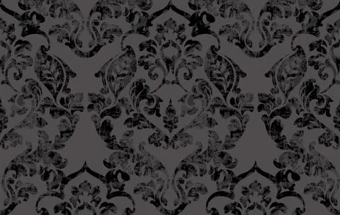 Vintage Baroque Victorian pattern Vector. Floral ornament decoration. Leaf sc Illustrazione stock