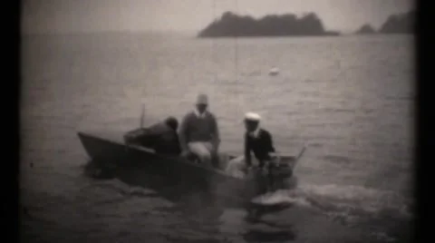 Vintage bathing suits, men diving Stock Footage 45099100