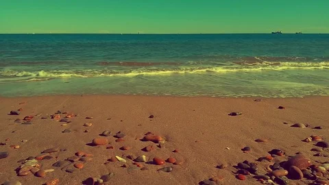 Vintage beach Stock Footage 81917689
