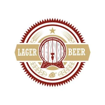 Vintage beer label. Design elements for logo, label, emblem, sign, menu. Vect Stockillustratie