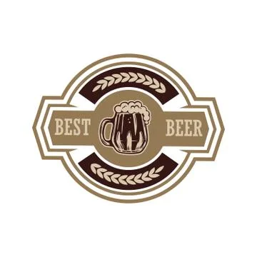 Vintage beer label. Design elements for logo, label, emblem, sign, menu. Vect Stockillustratie