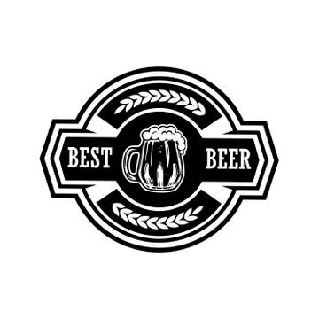Vintage beer label. Design elements for logo, label, emblem, sign, menu. Vect Stock Illustration