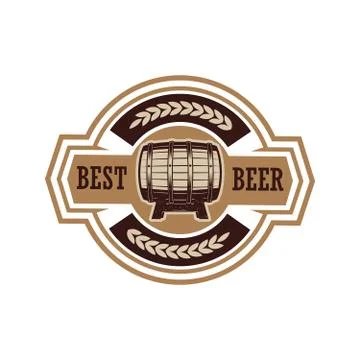 Vintage beer label. Design elements for logo, label, emblem, sign, menu. Vect Illustrazione stock