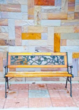 Vintage bench 스톡 사진