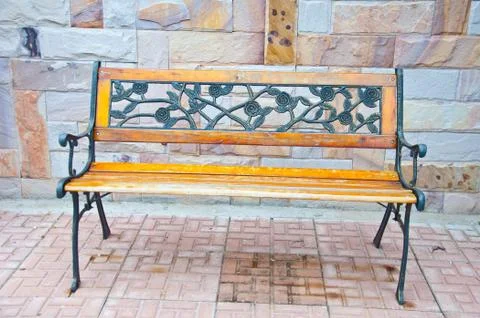 Vintage bench 스톡 사진
