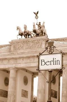 Vintage Berlin Foto stock