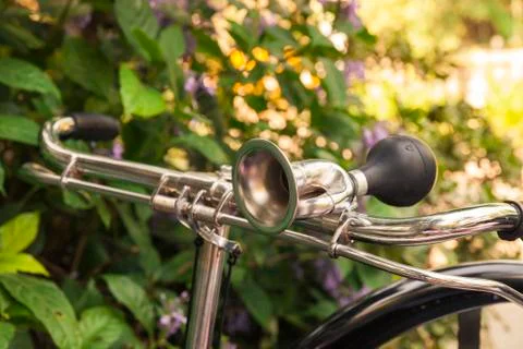 Vintage bicycle horn Stock Photos