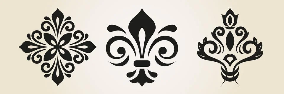 Vintage Big Set of Vector Patterns. Collection of Graphics Stock Illustration