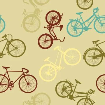 Vintage bikes Stock Illustration