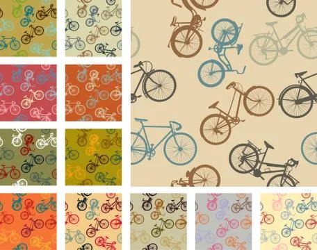 Vintage bikes Stock Illustration