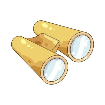 Vintage binoculars イラスト素材