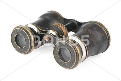 Vintage binoculars Stock Photos
