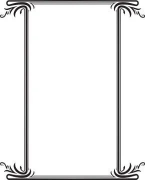 Vintage black frame with empty place for your text or other design, vector il イラスト素材