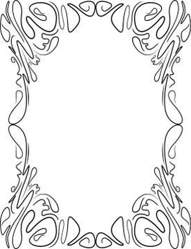 Vintage black frame with empty place for your text or other design, vector .. 스톡 일러스트