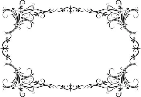 Vintage black frame with empty place for your text or other design, vector il 스톡 일러스트