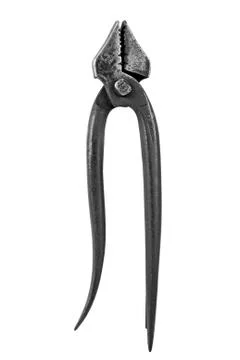 Vintage blacksmith pliers Stock Photos