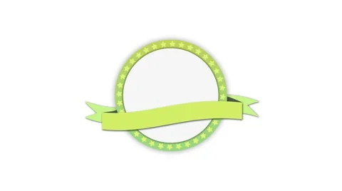 Vintage blank green empty label with rib... | Stock Video | Pond5