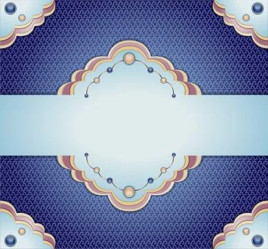 Vintage blue background. Stock Illustration