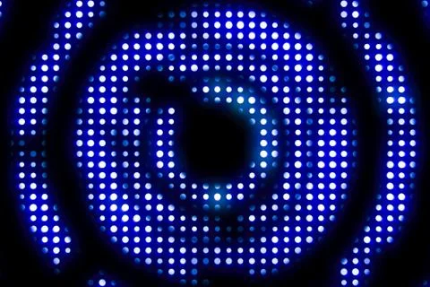 Vintage blue metallic loop circle with light reflex and blue rays effect on b 스톡 일러스트
