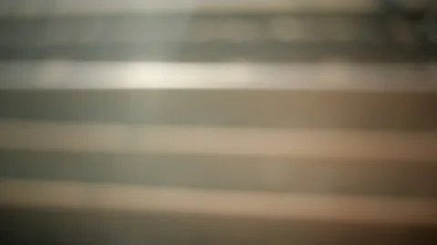 Vintage blurred parallel train rails in slow motion Stock Footage 130214640