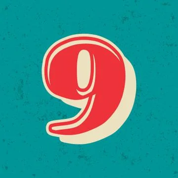 Vintage bold vector design alphabet Stock Illustration