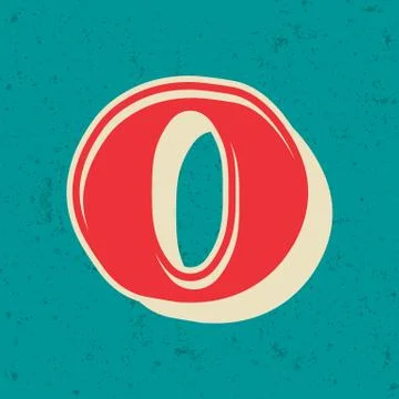 Vintage bold vector design alphabet Illustrazione stock