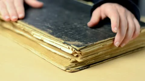 Vintage book Video stock 10897272