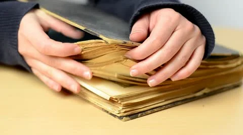 Vintage book Video stock 10897280