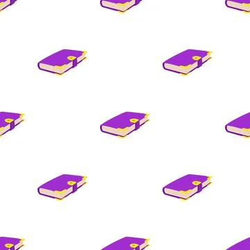 Vintage book pattern seamless vector Illustrazione stock