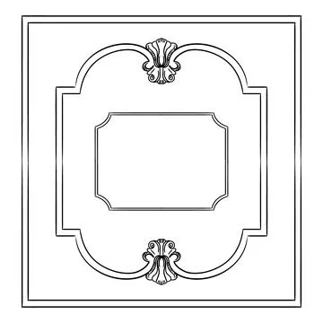 Vintage border in classic style vector illustration イラスト素材