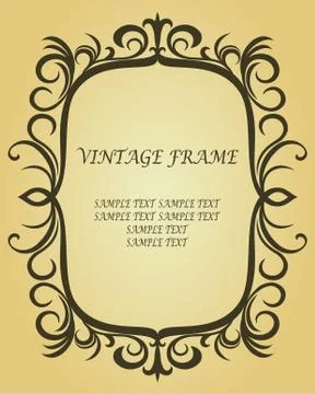 Vintage border Illustrazione stock