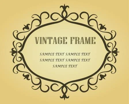 Vintage border Illustrazione stock