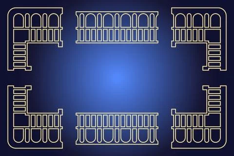 Vintage border template Stock Illustration