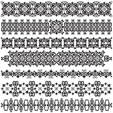 Vintage borders Stock Illustration