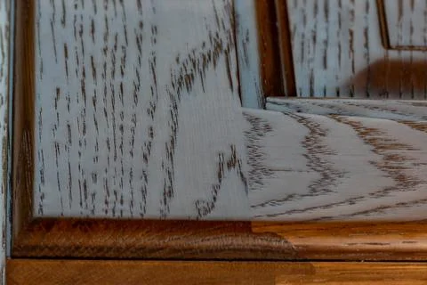 Vintage bottom corner closeup texture of lacquered classic facade. background Stock-Fotos