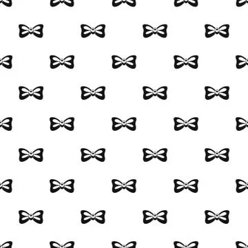 Vintage bow tie pattern seamless vector 스톡 일러스트