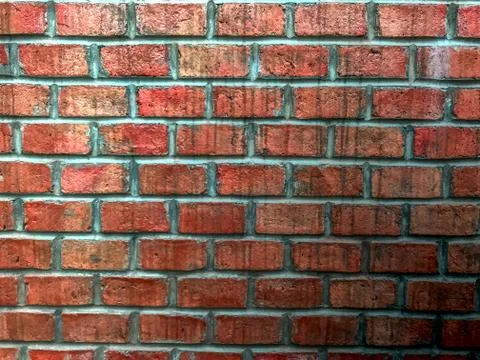 Vintage brick wall, background backdrop texture detail Stock Photos