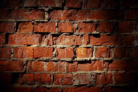 Vintage brick wall background Stock Photos