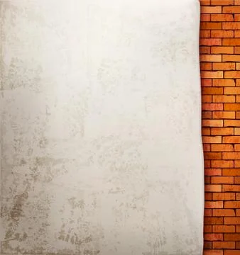 Vintage brick wall background. vector Stock Illustration