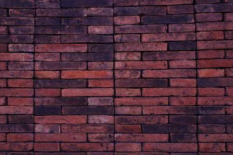 Vintage brick wall for pattern and background Stock Photos
