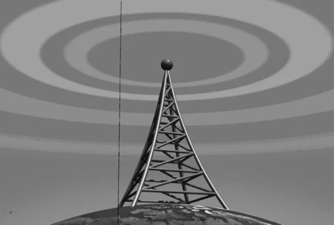 vintage radio tower