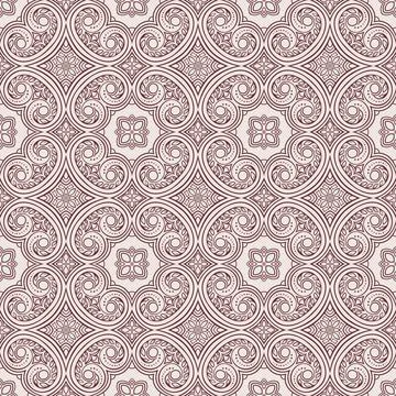 Vintage brown and beige pattern Stock Illustration