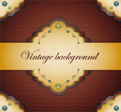Vintage brown background. Illustrazione stock